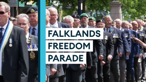 Falklands Freedom Parade: Veterans remember the conflict 40 years on