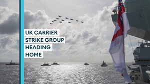 UK Carrier Strike Group Begins Journey Home After 4-Month Indo-Pacific Mission