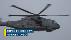The countdown begins! Flag unveiled in Falmouth ahead of Armed Forces Day