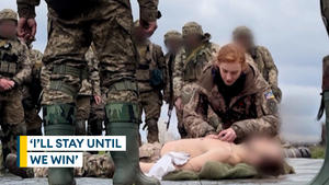 'I'll stay until we win': Meet the American nurse serving on the frontline in Ukraine