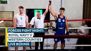 Forces fight night: Watch Royal Navy boxers take on Western Counties live