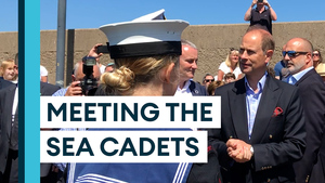 Platinum Jubilee: Earl and Countess of Wessex meet Sea Cadets
