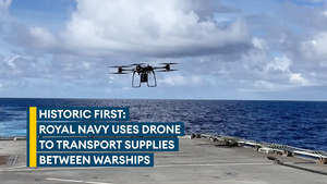 Drone delivery between ships takes place on CSG25