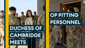 Duchess Of Cambridge Meets Heroes Behind Afghanistan Evacuation