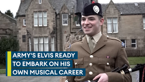 The Army's very own Elvis is about to embark on his own musical career