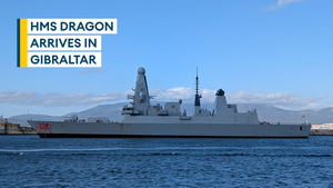 HMS Dragon's journey explained as she arrives in Gib