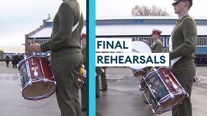 Final rehearsals for Royal Navy Ceremonial Guard ahead of Remembrance events