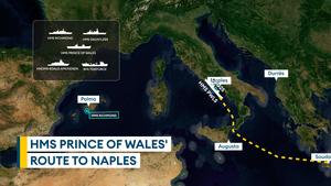 CSG25 anchors off the coast of Naples before returning home 