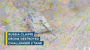 Russian drone appears to hit British-supplied Challenger 2