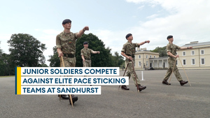 Pace sticking teams show Junior Soldiers how it's done