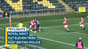 Trylights: Royal Navy dominate British Police at Sixways Stadium