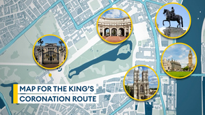 King Charles III's coronation route through London revealed