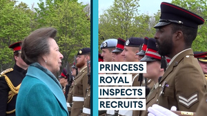 Princess Anne salutes new Army recruits