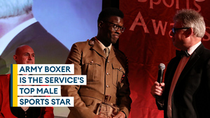 Lance Corporal Carnell Brown praises Army Boxing after winning Army Sportsman of the Year