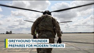 Soldiers and aircrew practise realistic missions in Ex Greyhound Thunder