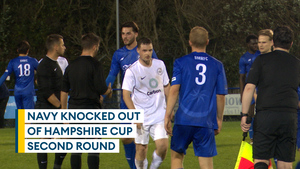 Royal Navy knocked out of Hampshire Cup second round