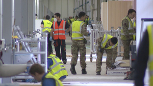 'Dream Team' Of Military And NHS Staff Working On London's Nightingale Hospital
