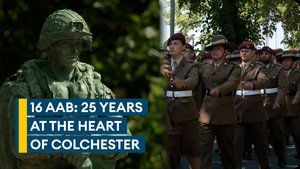 Statue unveiled to mark bond between Colchester and airborne forces