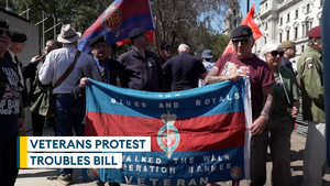 Northern Ireland Troubles Bill: veterans protest outside Parliament ahead of crucial vote 