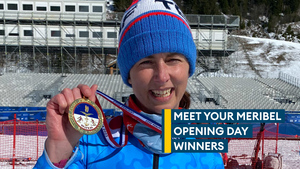 Meribel 2023: Opening day winners react to their victories