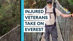 Injured British military veterans trek and skydive Mount Everest