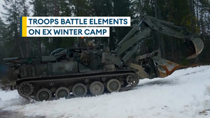 Engineers work in Estonia's harsh winter to keep Nato battle-ready