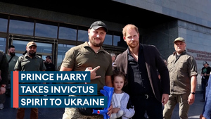 Former Army captain joins Prince Harry on Invictus trip to Kyiv