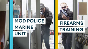 Tactical Training With The MOD Police Marine Unit