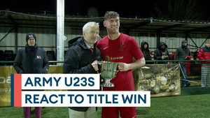 Army U23s celebrate title triumph in Winchester