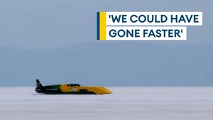 Land speed record: 'We could have gone faster'
