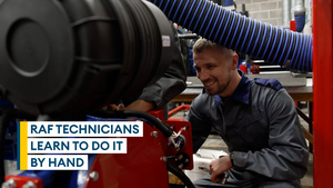 RAF trainees building parts by hand to keep aircraft in the sky