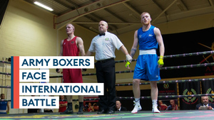 Army boxers take on Scotland boxing team in Aldershot