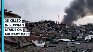 Ukraine: At least 35 killed in Russian missile strike on Ukrainian military base