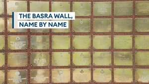 Digital monument honours the fallen on Basra Memorial Wall