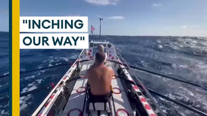 Stomach cramps and secret snacking: How RAF pilots are faring in world's toughest row