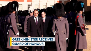 Guard of Honour at Horse Guards Parade for Greek defence minister