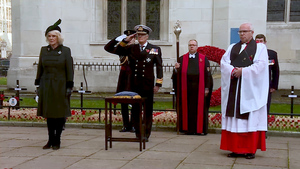 Remembrance: Duchess Of Cornwall Pays Tribute To Fallen At Westminster Abbey