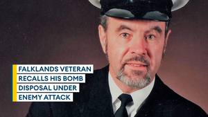  How Navy veteran dealt with bomb whilst under enemy attack in Falklands