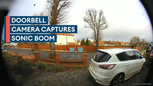 Watch: Sonic boom captured on doorbell camera in East London