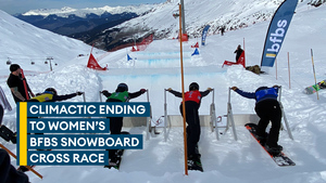 Lance Bombardier Jordan Buckley holds off Navy snowboarding challenge to win