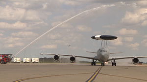 Sentry Aircraft Returns Home To RAF Waddington For Retirement