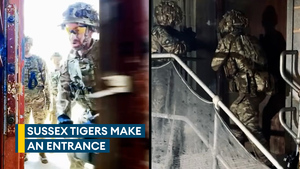 Knock knock: Soldiers show how they break down doors on exercise
