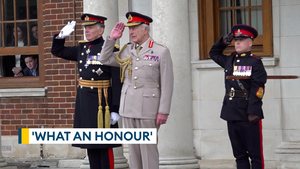 King's first visit to Royal Artillery since military appointment