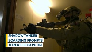 Shadow tanker boarding prompts threat from Putin
