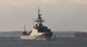 HMS Forth Arrives In Portsmouth For The First Time