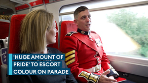 Huge amount of pride escorting the colour, says NCO