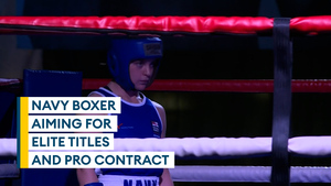 Navy boxer aiming for elite titles and a professional contract after winning Young Sportsperson award