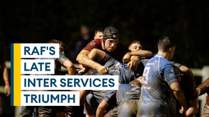 RAF and Army's rainy rugby battle | Forces Sport | 18 November