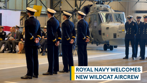 Wildcat aircrew pass out in wings parade at RNAS Yeovilton
