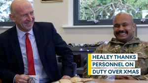 Healey thanks personnel who stand ready to respond